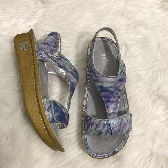 Algeria Kendra Sandals Blue Sea Sparkle Size 38 mermaid core - Picture 1 of 10